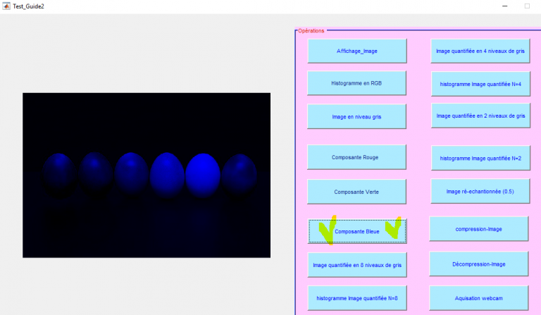 image processing matlab :afficher la composante bleue d'une image matlab : traitement d'image matlab tutorial