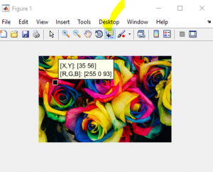 Data Cursor Matlab : RGB PIXEL IMAGE MATLAB