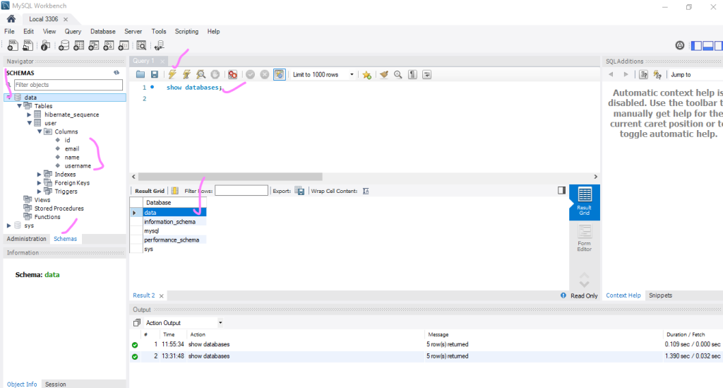 mysql workbench database